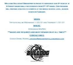 JV and Varsity Basketball Tryouts 